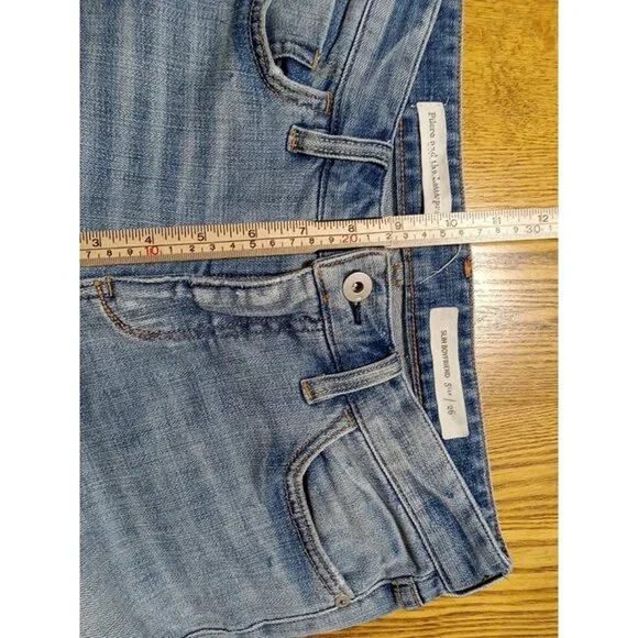 PILCRO And The Letterpress Womens Jeans 26 BLUE SLIM BOYFRIEND Preowned - Picture 8 of 12
